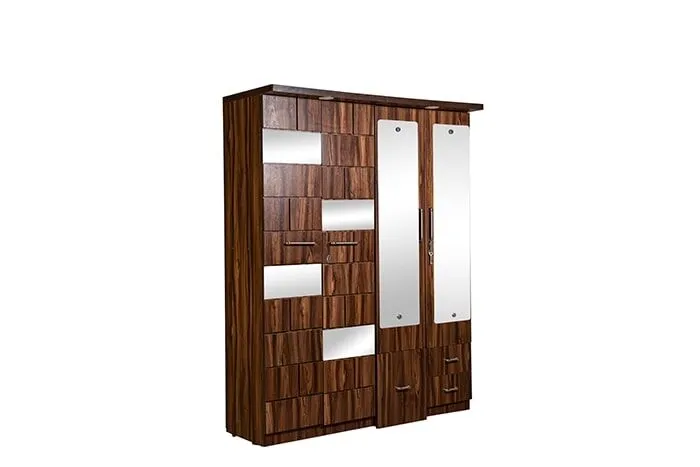 VIVDeal Glassy Rolex 4 Doors Mirror Wardrobe